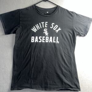 Fanatics Men Black Chicago White Sox Team Logo T-Shirt XL Baseball